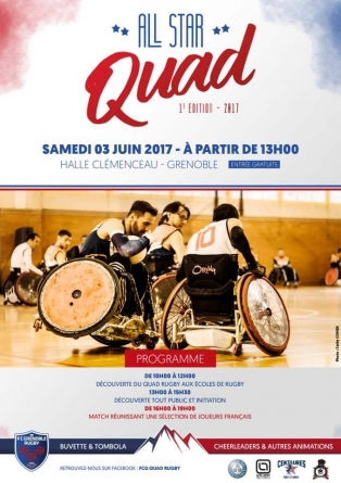 Le « All Star Quad », c’est ce samedi à Clémenceau !